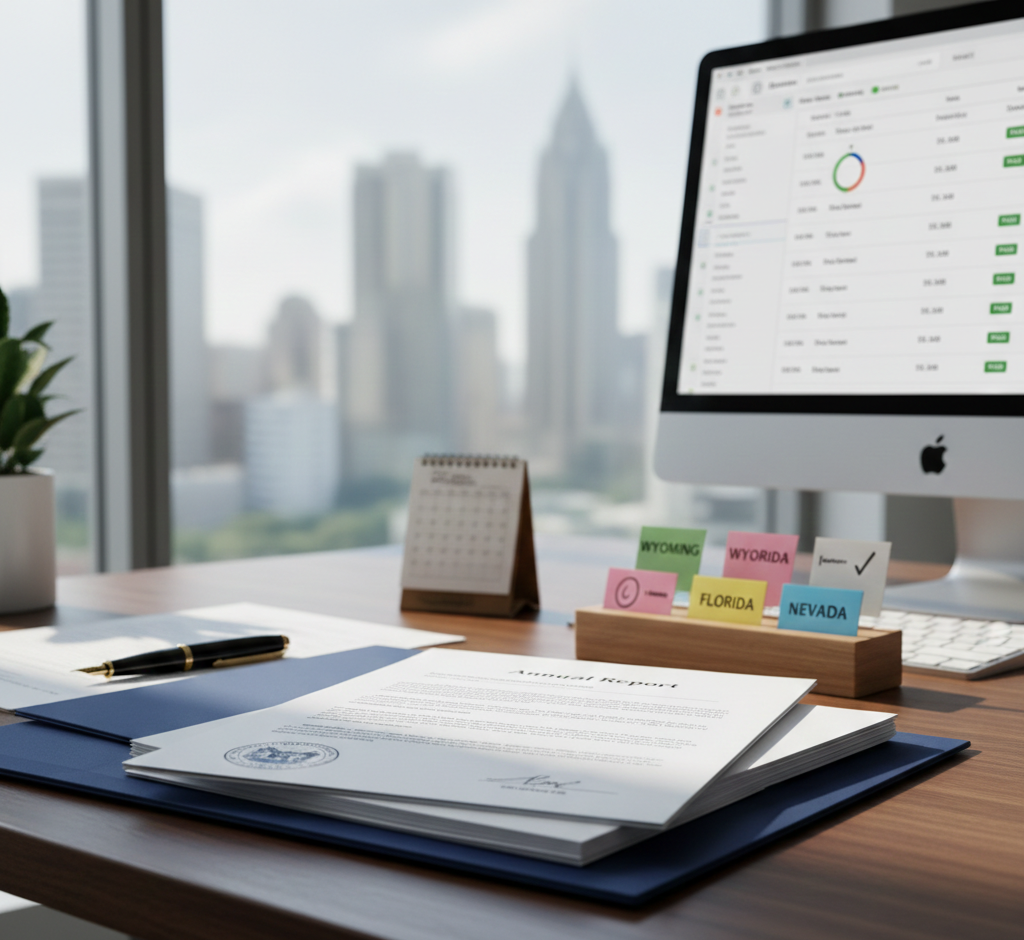 Renovación en Delaware, Wyoming, Florida y cualquier estado -WorkingHub.llc